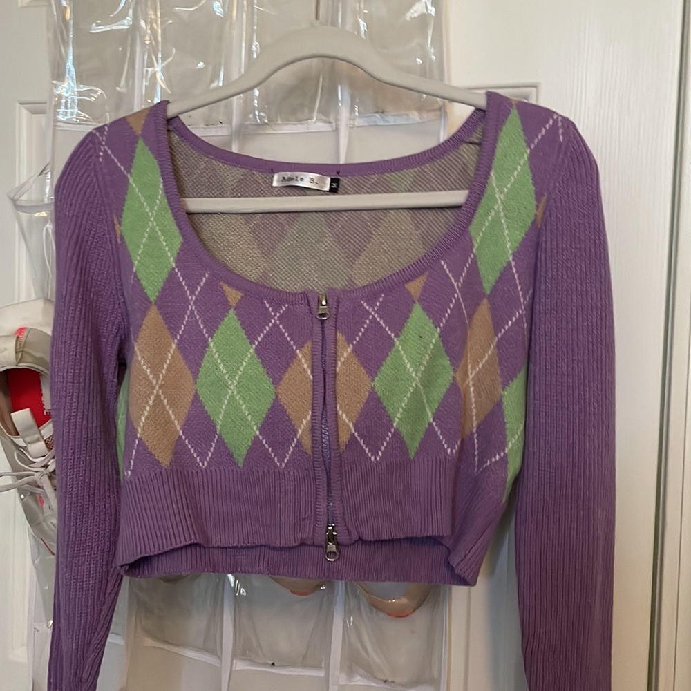 Sweater vest and skirt set